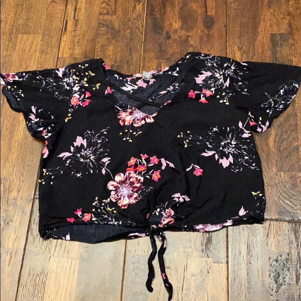 floral blouse